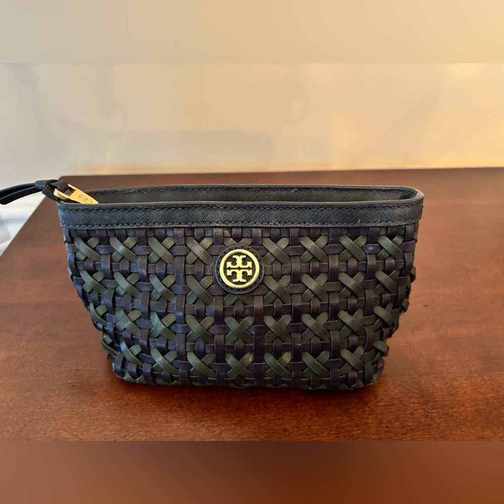 Tory Burch Vintage Leather Pouch/Cosmetic Bag